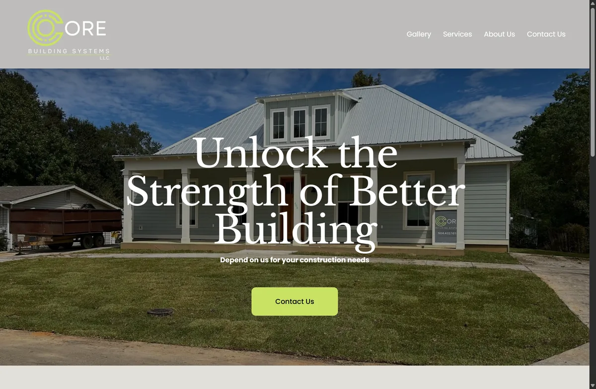 Core Building Systems website